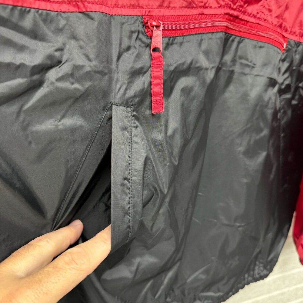 Red Black Hooded Windbreaker 1/2 Zip South Carolina Palmetto Jacket Large - Picture 6 of 10